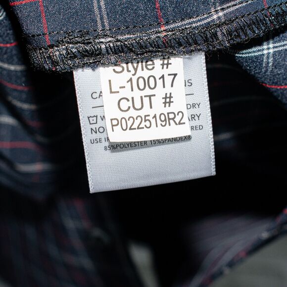 MIZZEN + MAIN Men's Trim Fit Button Down Shirt Navy Grid Check Size 2XL - Picture 6 of 7